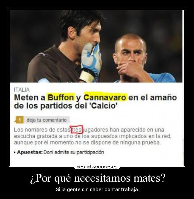 ¿Por qué necesitamos mates? -