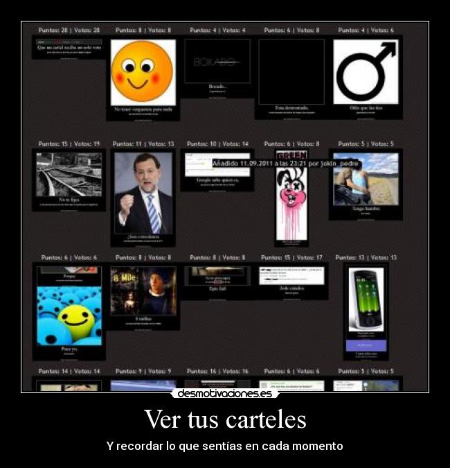 Ver tus carteles -