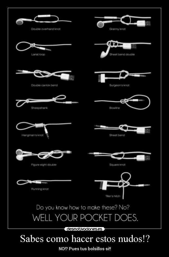 Sabes como hacer estos nudos!? - 