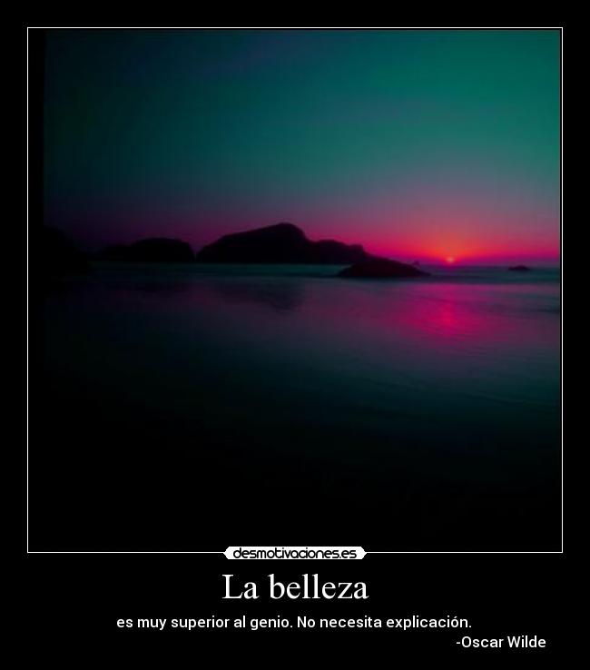 La belleza -