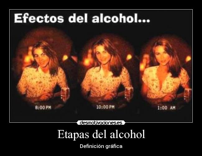 carteles cosas que hace alcohol desmotivaciones