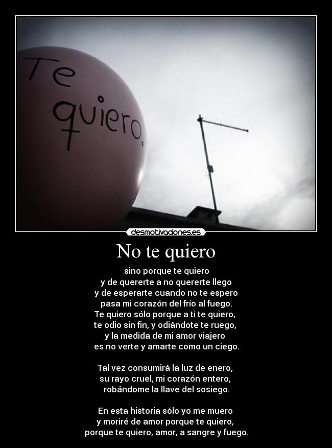 No te quiero -