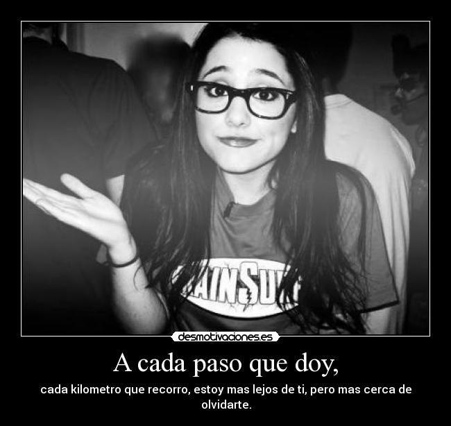 A cada paso que doy, - 