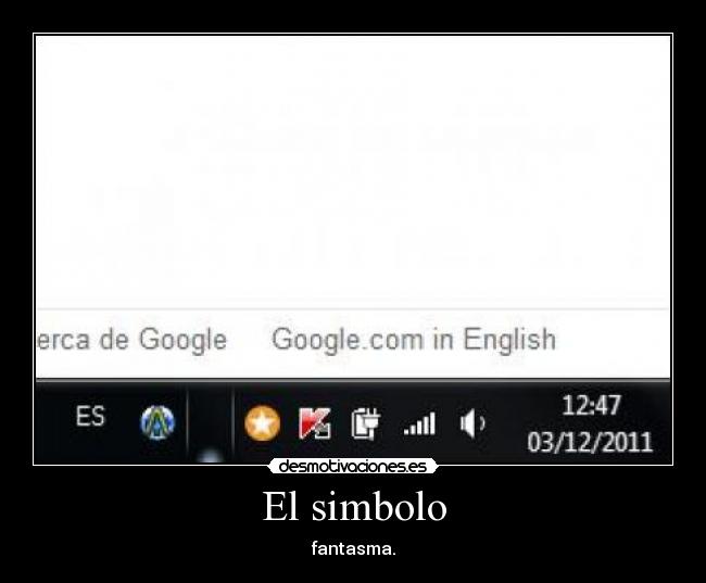 El simbolo - fantasma.