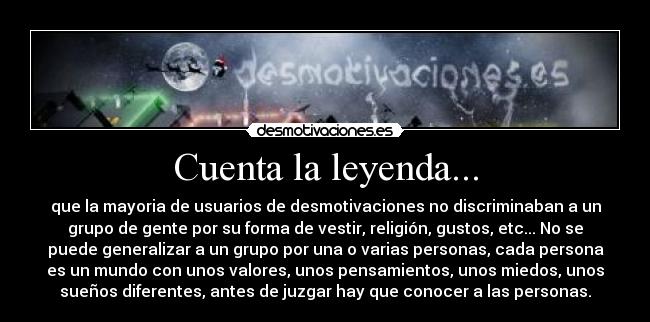 Cuenta la leyenda... -