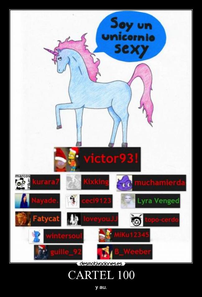 CARTEL 100 - y au.