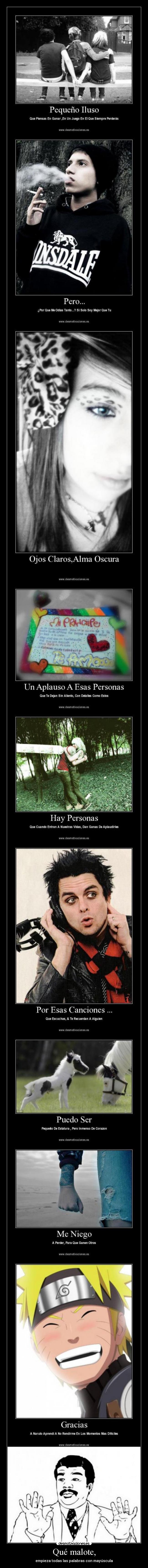 Qué malote, - empieza todas las palabras con mayúscula