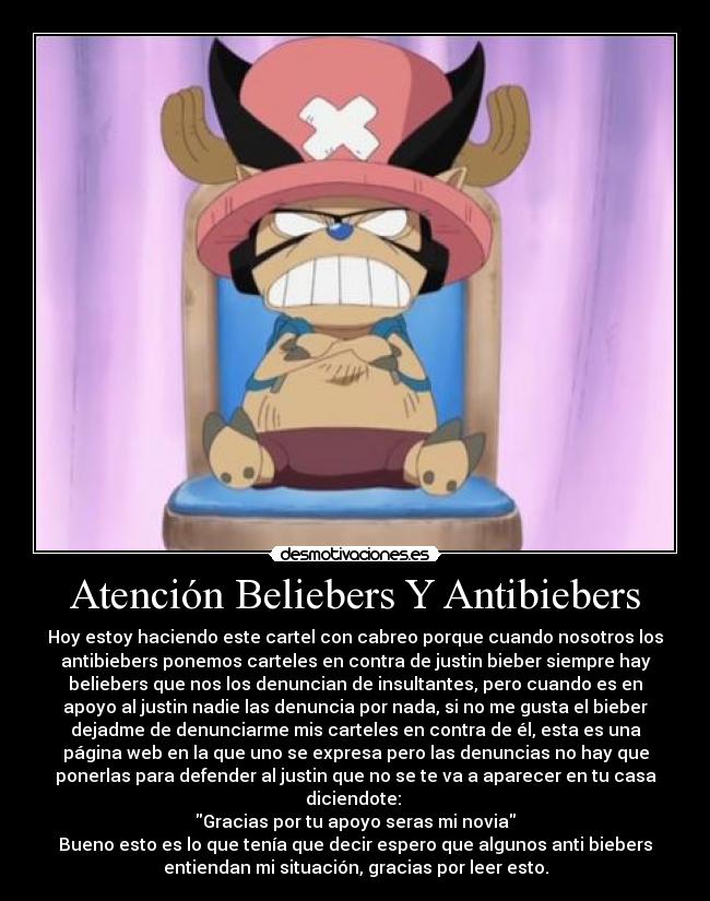 Atención Beliebers Y Antibiebers - 