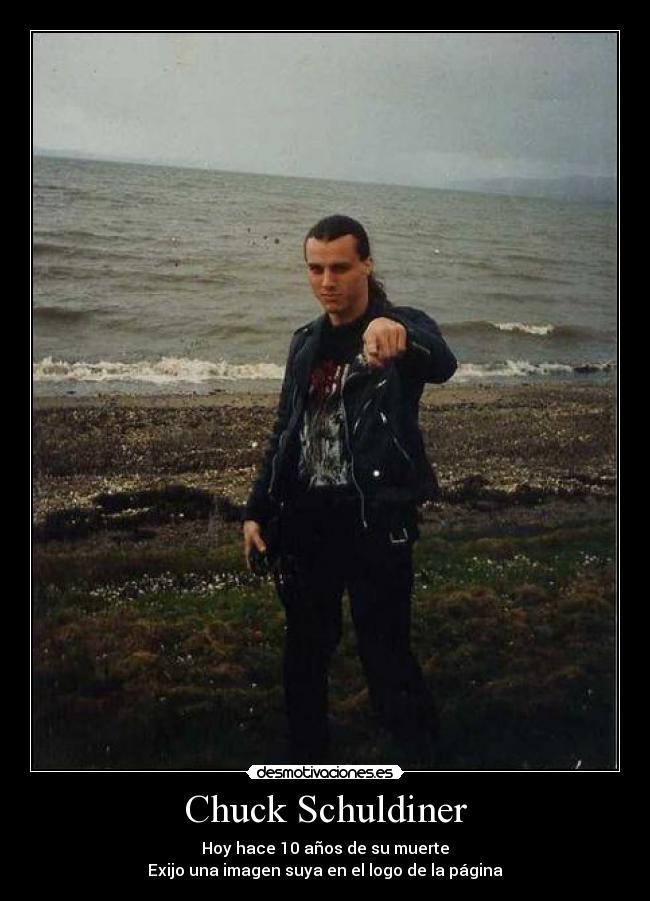 carteles chuck schuldiner death rip desmotivaciones