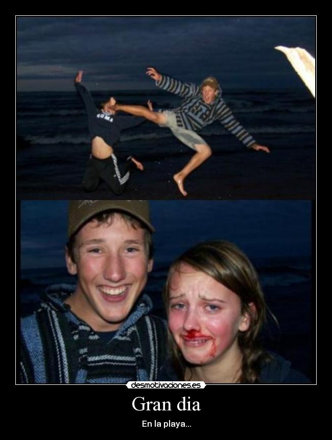 Gran dia - En la playa...
