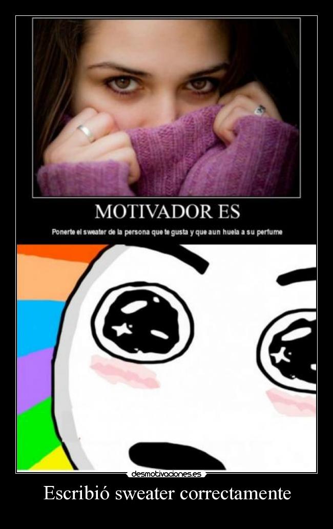 Escribió sweater correctamente - 