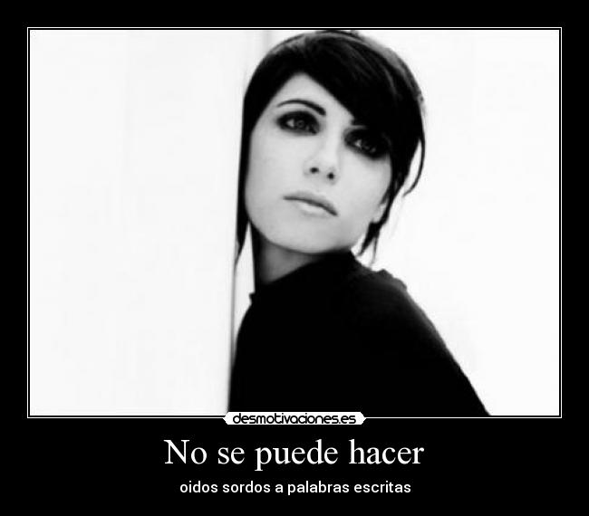 No se puede hacer - 