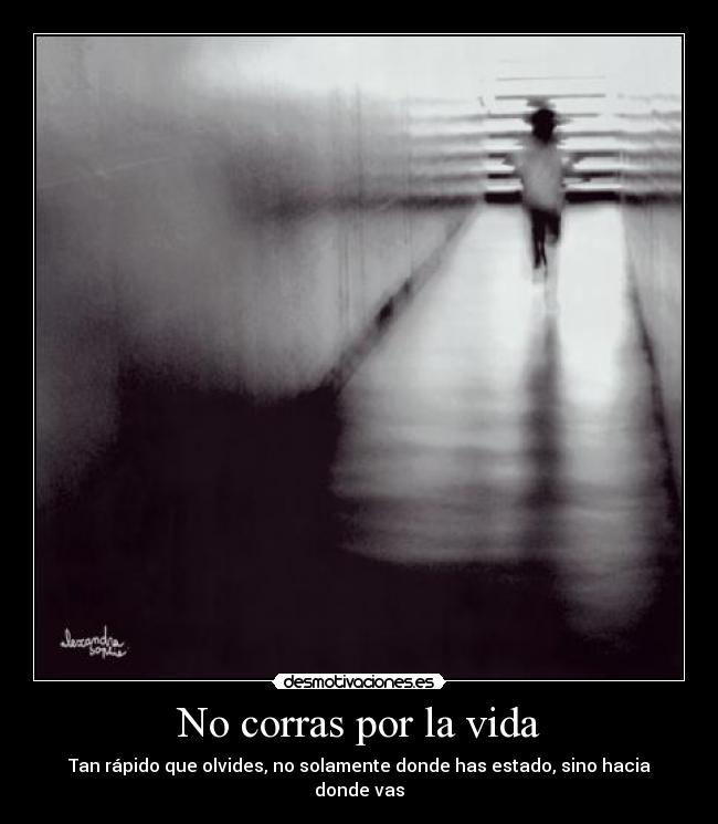 No corras por la vida - 