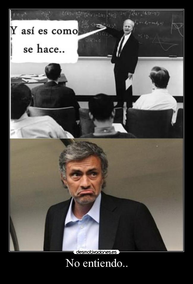 No entiendo.. - 