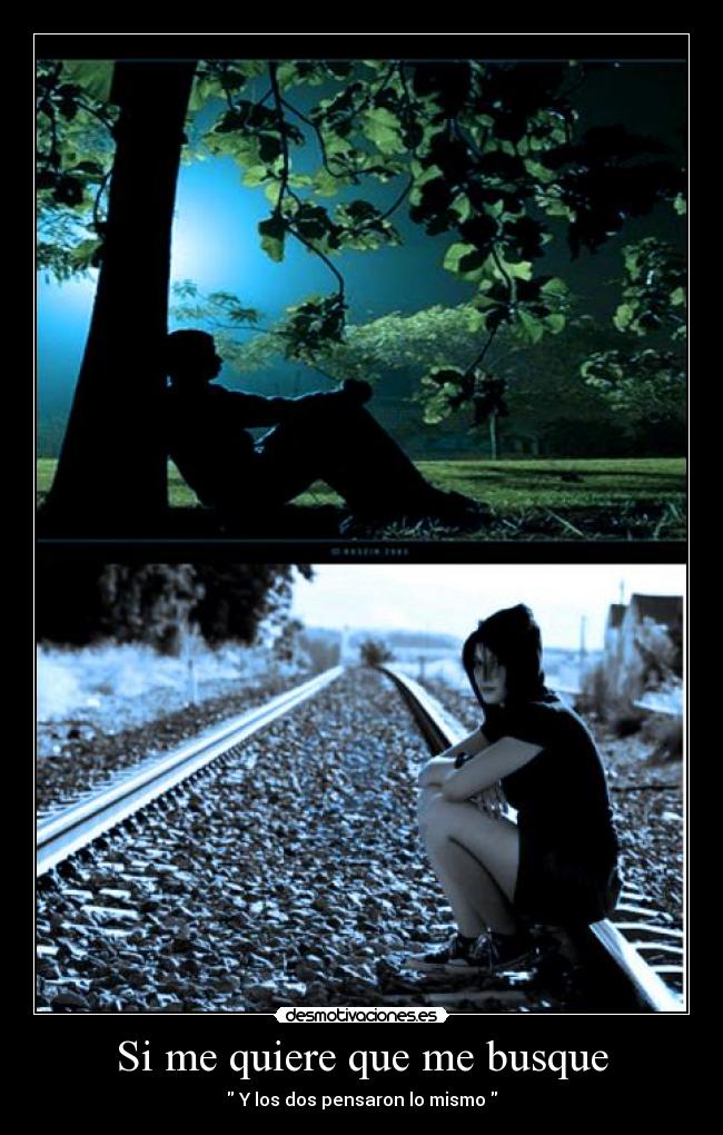 Si me quiere que me busque -