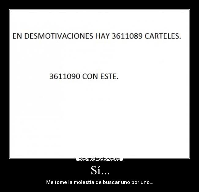 carteles numero carteles desmotivaciones