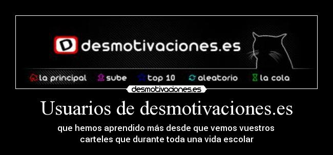 Usuarios de desmotivaciones.es -