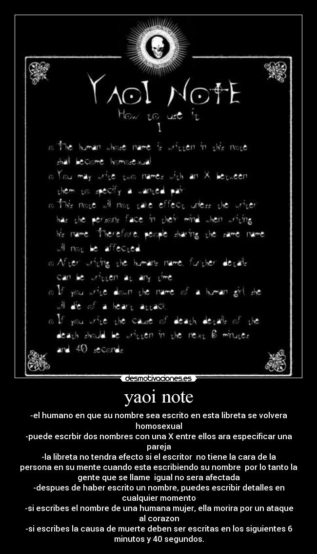 yaoi note - 