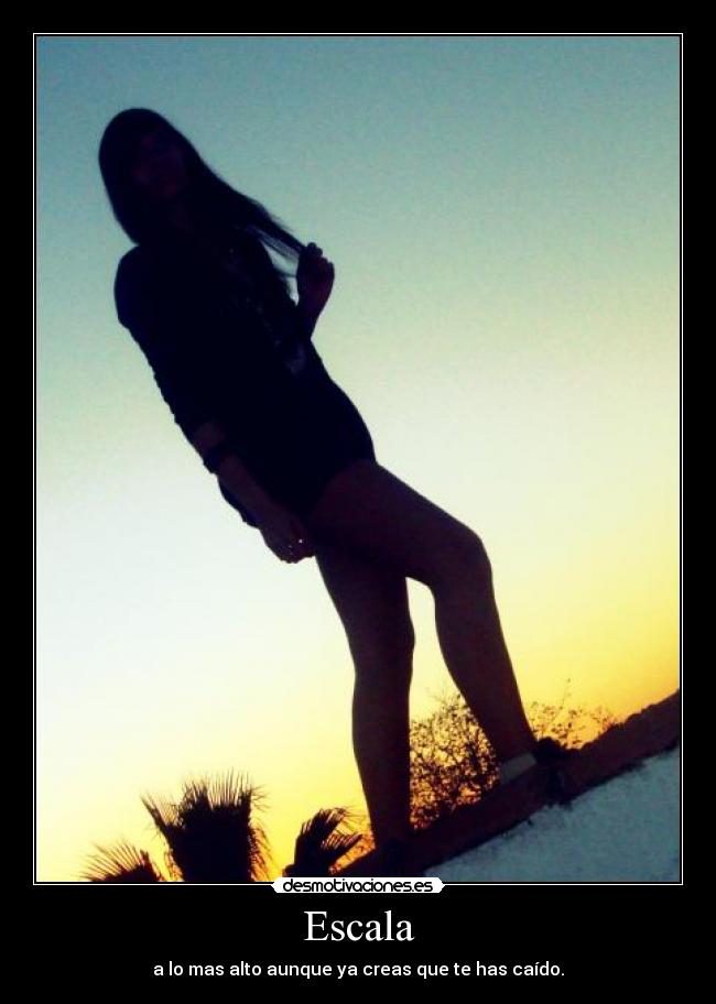 Escala - a lo mas alto aunque ya creas que te has caído.