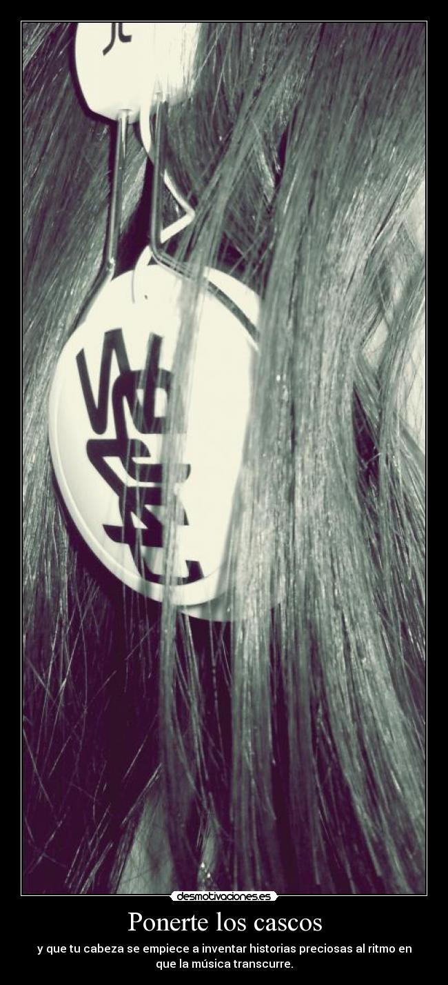 Ponerte los cascos -