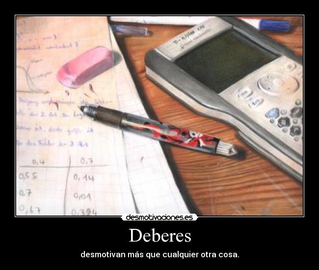 Deberes -