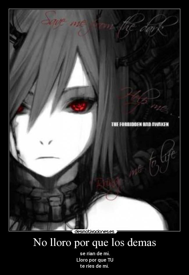 No lloro por que los demas -