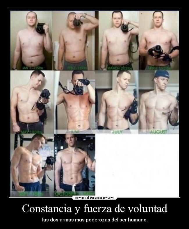 Constancia y fuerza de voluntad -