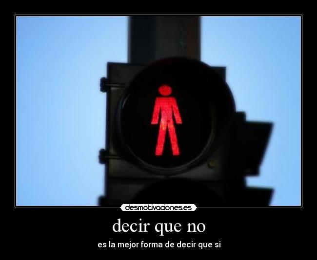 decir que no - 