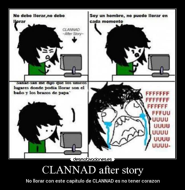 CLANNAD after story - No llorar con este capitulo de CLANNAD es no tener corazon