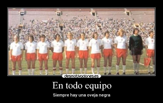 En todo equipo - Siempre hay una oveja negra