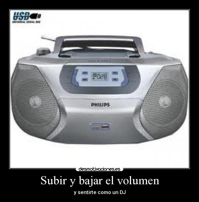 Subir y bajar el volumen - y sentirte como un DJ