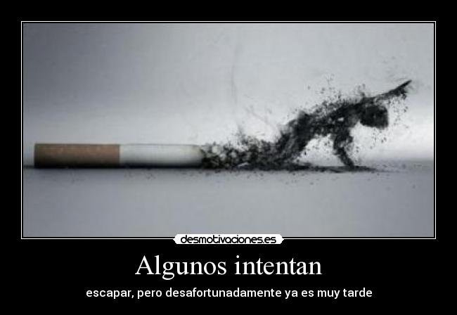 Algunos intentan - escapar, pero desafortunadamente ya es muy tarde