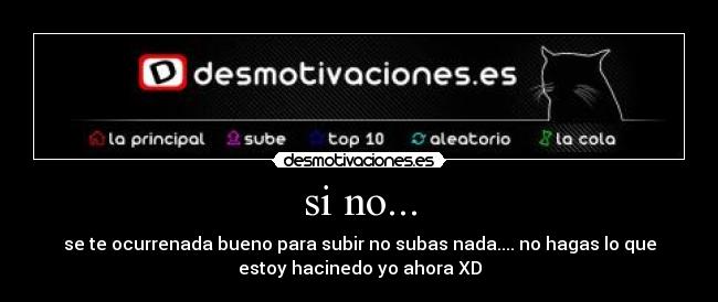 si no... - 