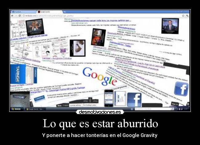 carteles google gravity gravedad principal aburrido tonto facebook taringa desmotivaciones desmotivaciones