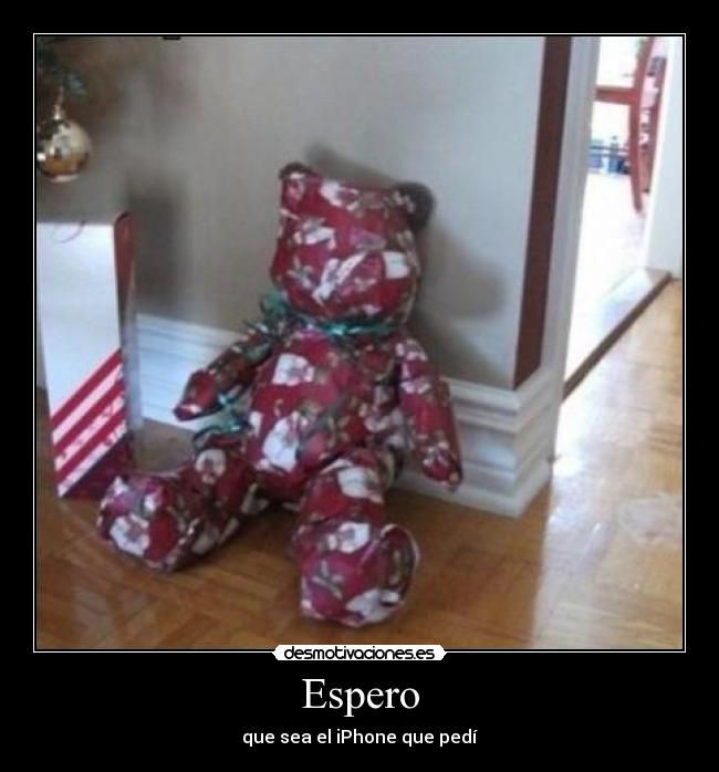 Espero - que sea el iPhone que pedí
