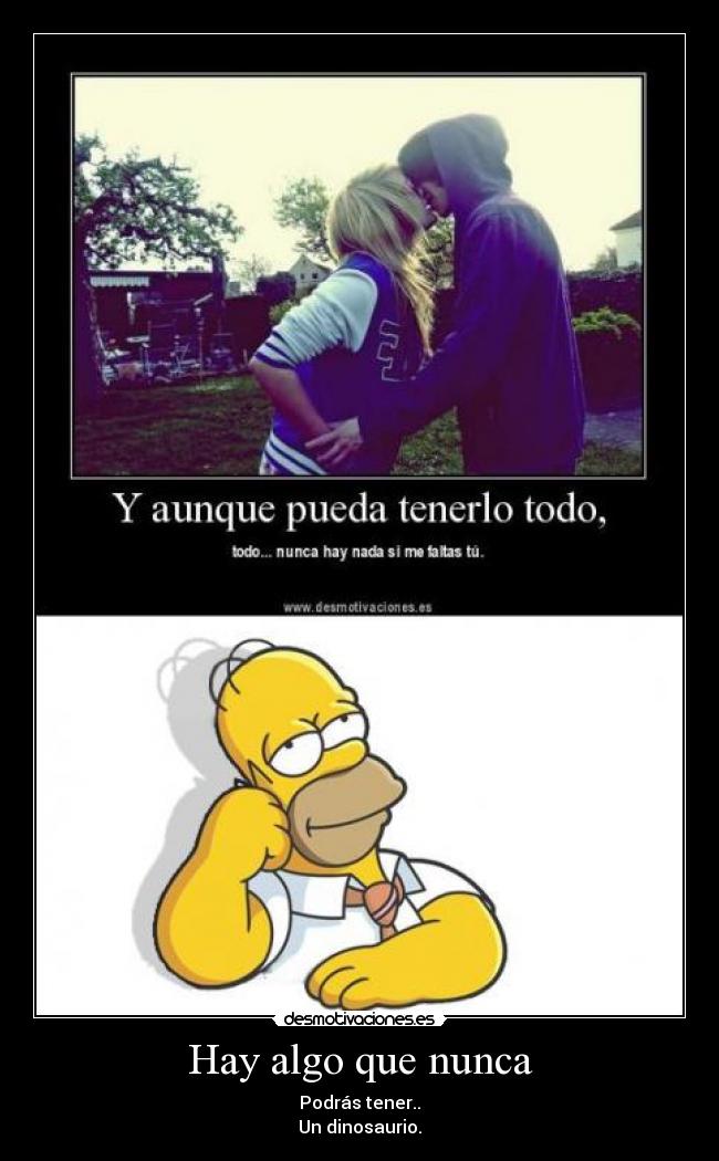 Hay algo que nunca - 