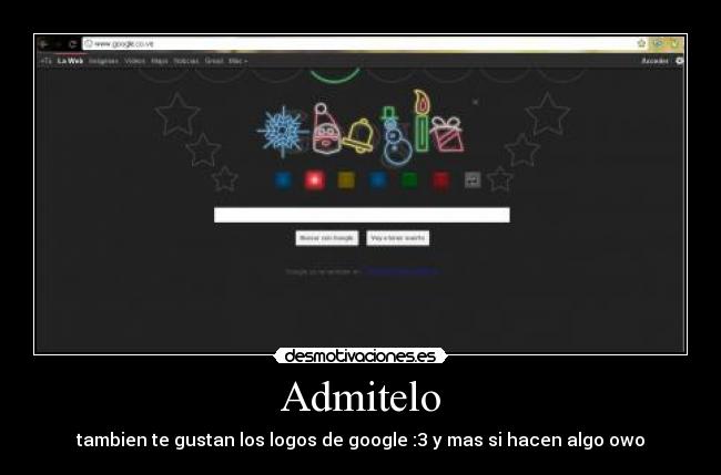 carteles logo google navideno desmotivaciones