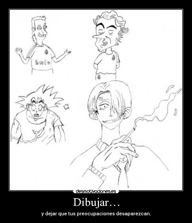 carteles real madrid ozil mourinho dragon ball son goku one piece sanji desmotivaciones