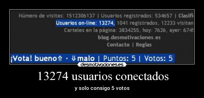 13274 usuarios conectados - 