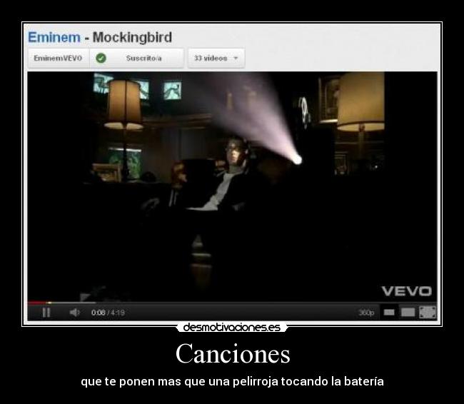 Canciones - que te ponen mas que una pelirroja tocando la batería