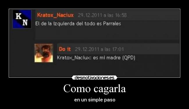 Como cagarla - en un simple paso