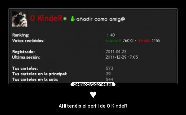 ♥ - AHI tenéis el perfil de O KindeR