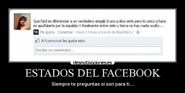 ESTADOS DEL FACEBOOK -
