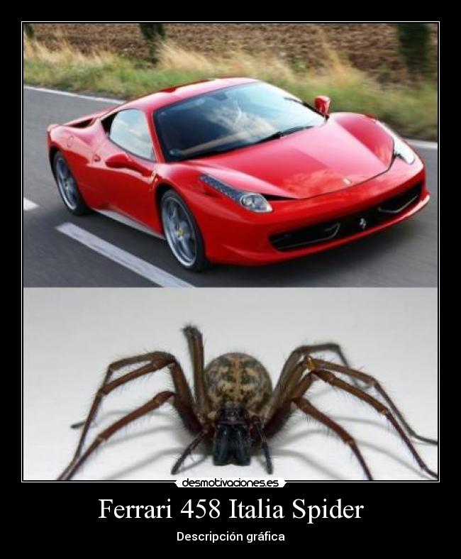 Ferrari 458 Italia Spider - Descripción gráfica