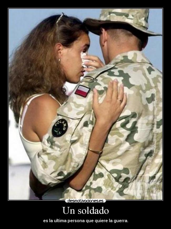 Un soldado -