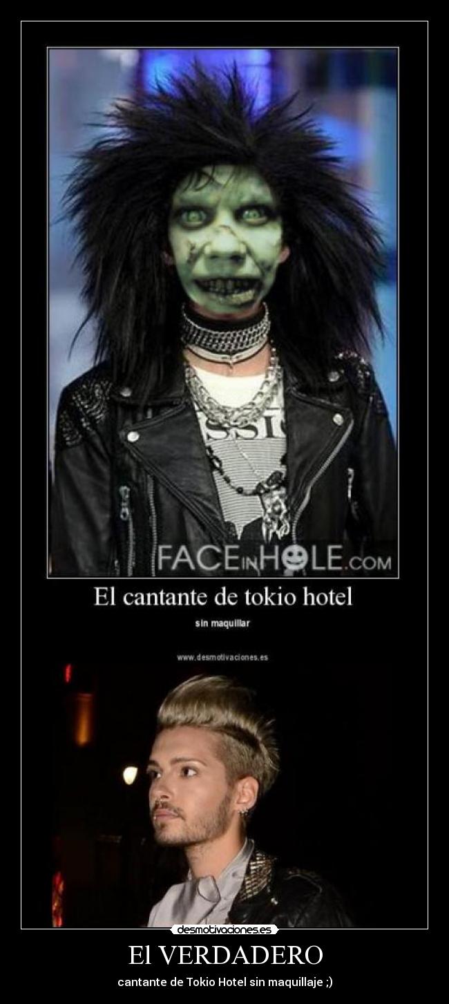 El VERDADERO - cantante de Tokio Hotel sin maquillaje ;)