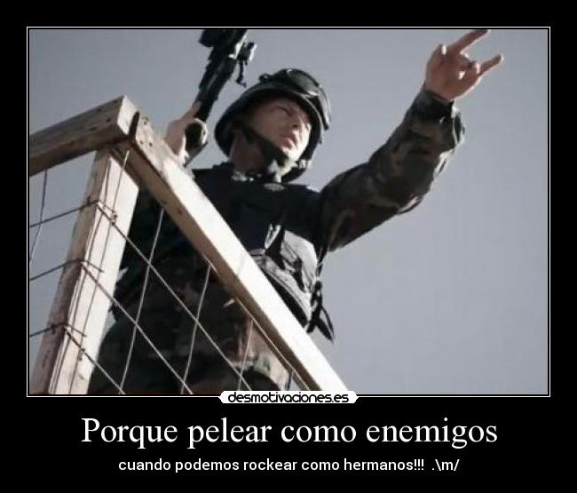 carteles disturbed army soldier rock metal war desmotivaciones