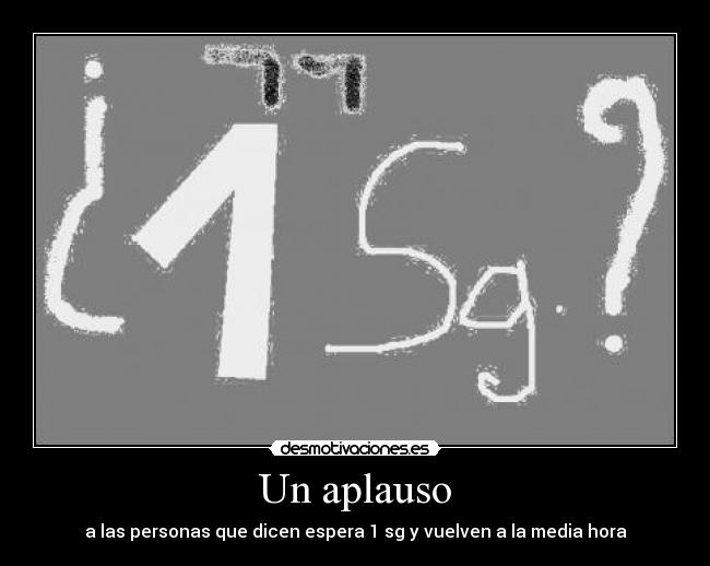 Un aplauso -