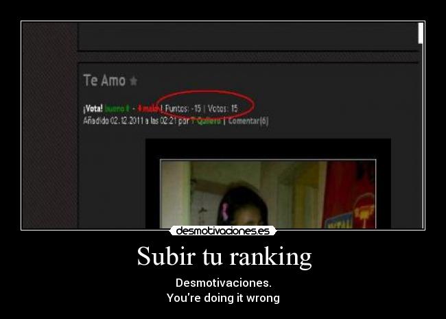 Subir tu ranking -