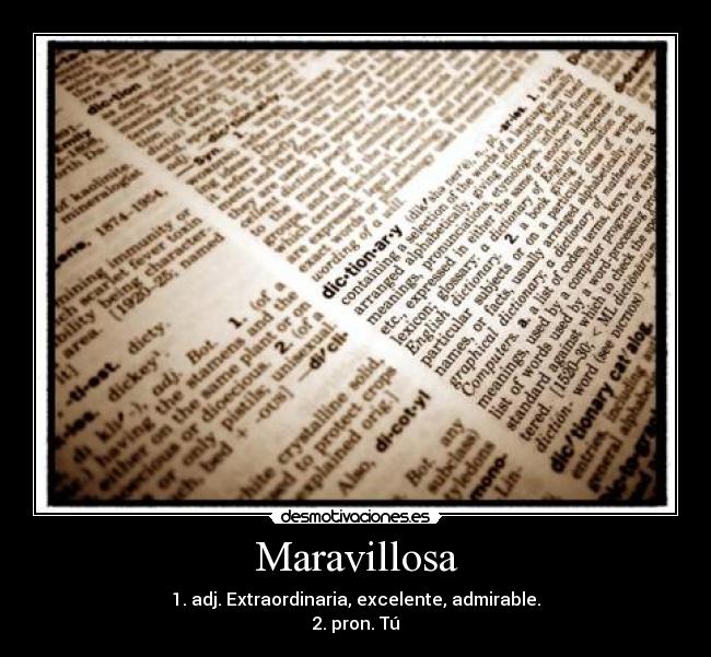 Maravillosa -